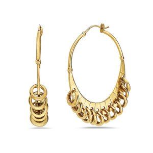 Women Luxury Handmade Ring Hoop Earrings Boho Designer Earring Set for Girls